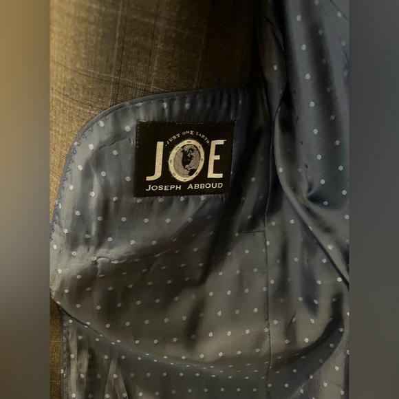 JOSEPH ABBOUD JOE JOSEPH ABBOUD Gray Check Blazer Sportcoat 42S - Picture 6 of 7